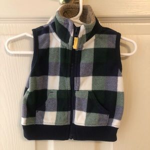 Carter’s 3 month plaid zip up vest
